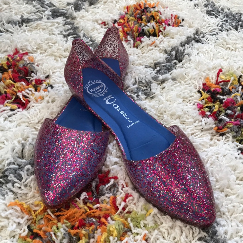 Glitter Jelly Flats